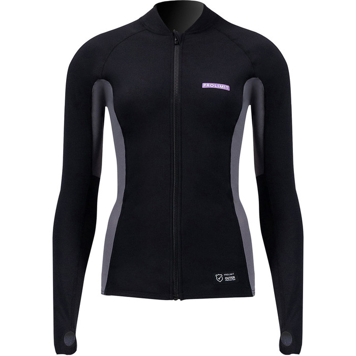 2024 Prolimit Sup Quick Convertible De Mujer Dry Top 400.14705.040 - Negro / Lavanda